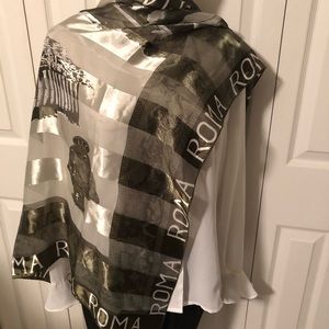 Vintage Italian ROMA Scarf from  Rome Italy 🇮🇹